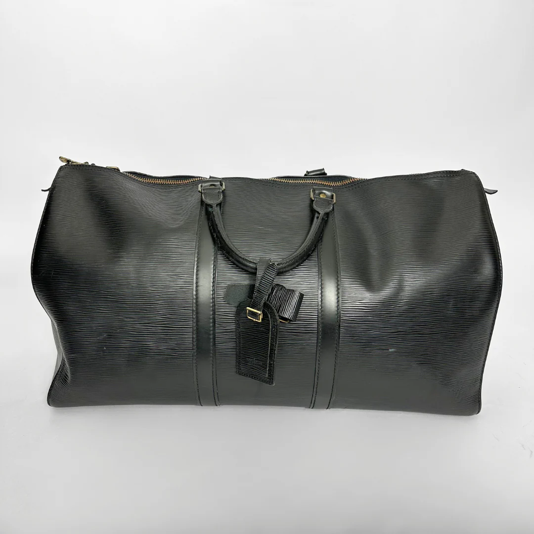 Louis Vuitton Keepall 50 Epi black back view