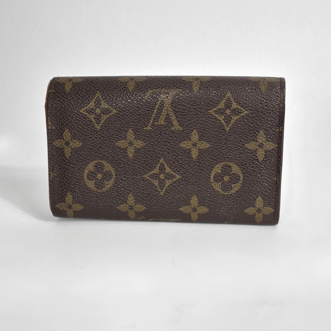Louis Vuitton wallet with monogram back view