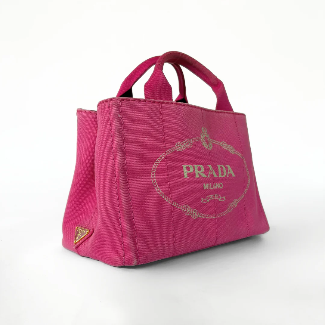 Louis Vuitton Prada Canapa Tote Small Canvas - Handbags - Etoile Luxury Vintage