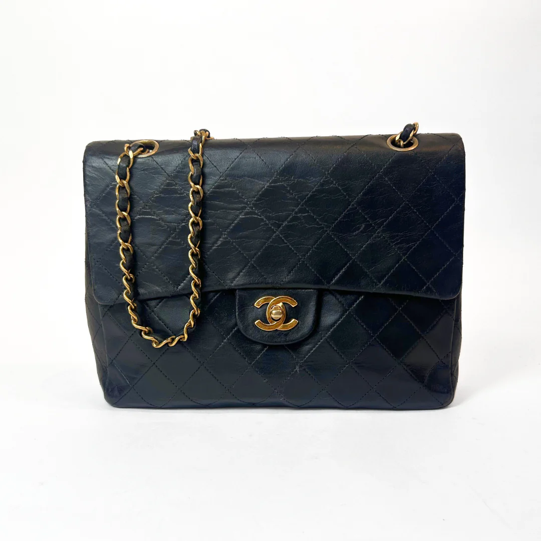 Chanel Classic Flap Bag Medium on a white background