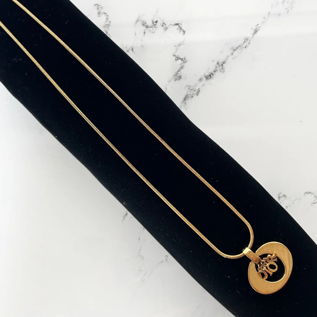 Dior Dior Necklace Gold Colored Metal - Jewelry - Etoile Luxury Vintage