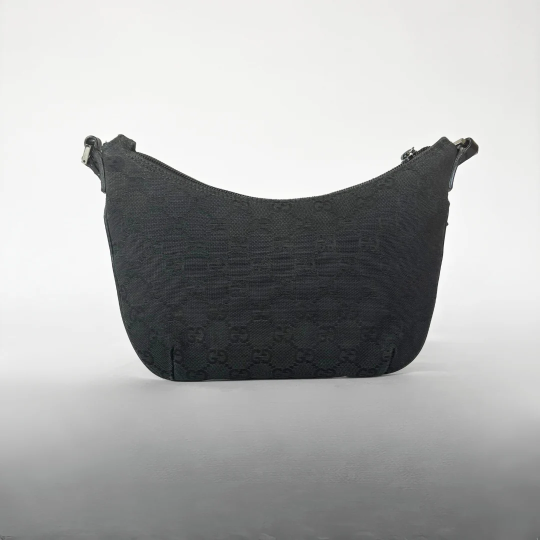 Gucci Gucci Shoulder Bag Black Canvas - Shoulder bags - Etoile Luxury Vintage