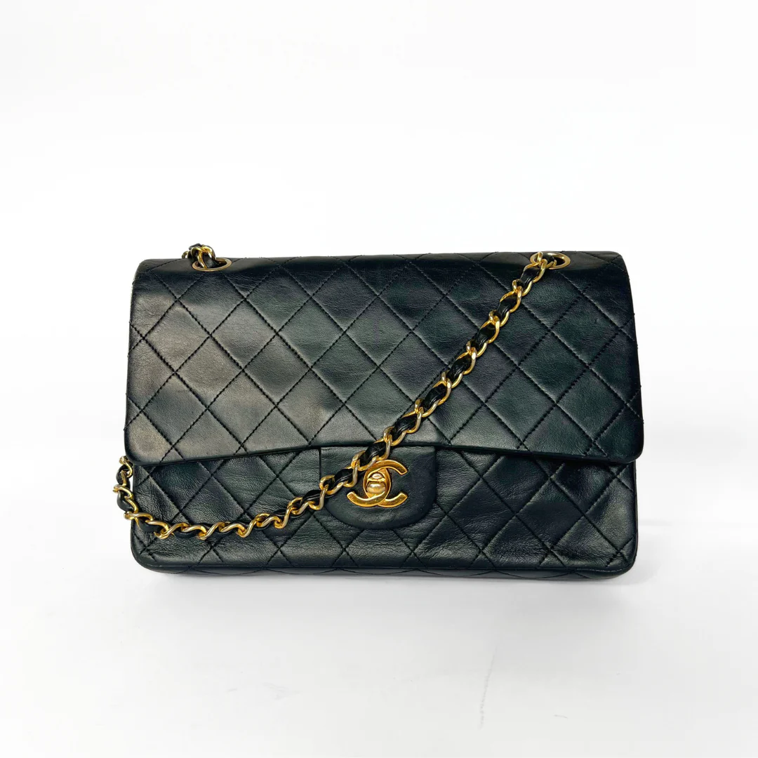 Chanel Chanel Classic Flap Bag Small Lambskin Leather - Shoulder bags - Etoile Luxury Vintage