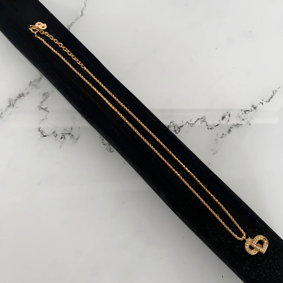 Dior Dior Necklace Gold Colored Metal - Accessories - Etoile Luxury Vintage