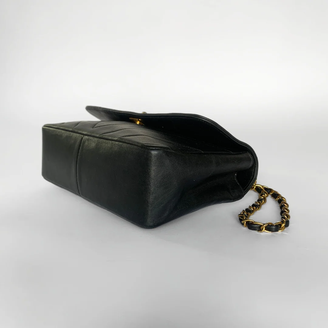 Chanel LS: Chanel Coco Top Handle Bag Chevron Lambskin Leather - Crossbody bags - Etoile Luxury Vintage
