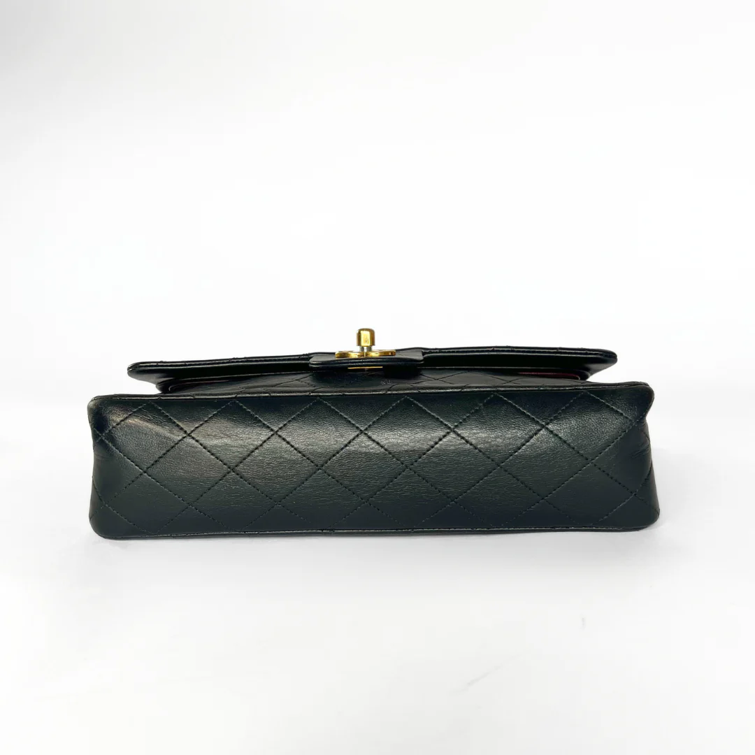 Chanel Chanel Classic Flap Bag Small Lambskin Leather - Shoulder bags - Etoile Luxury Vintage