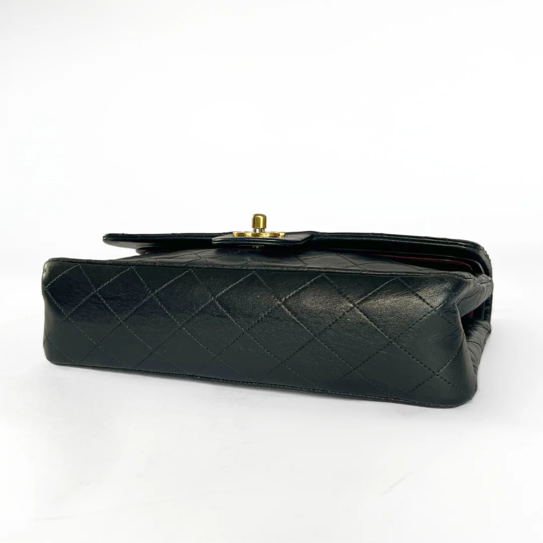 Chanel Chanel Classic Flap Bag Small Lambskin Leather - Shoulder bags - Etoile Luxury Vintage