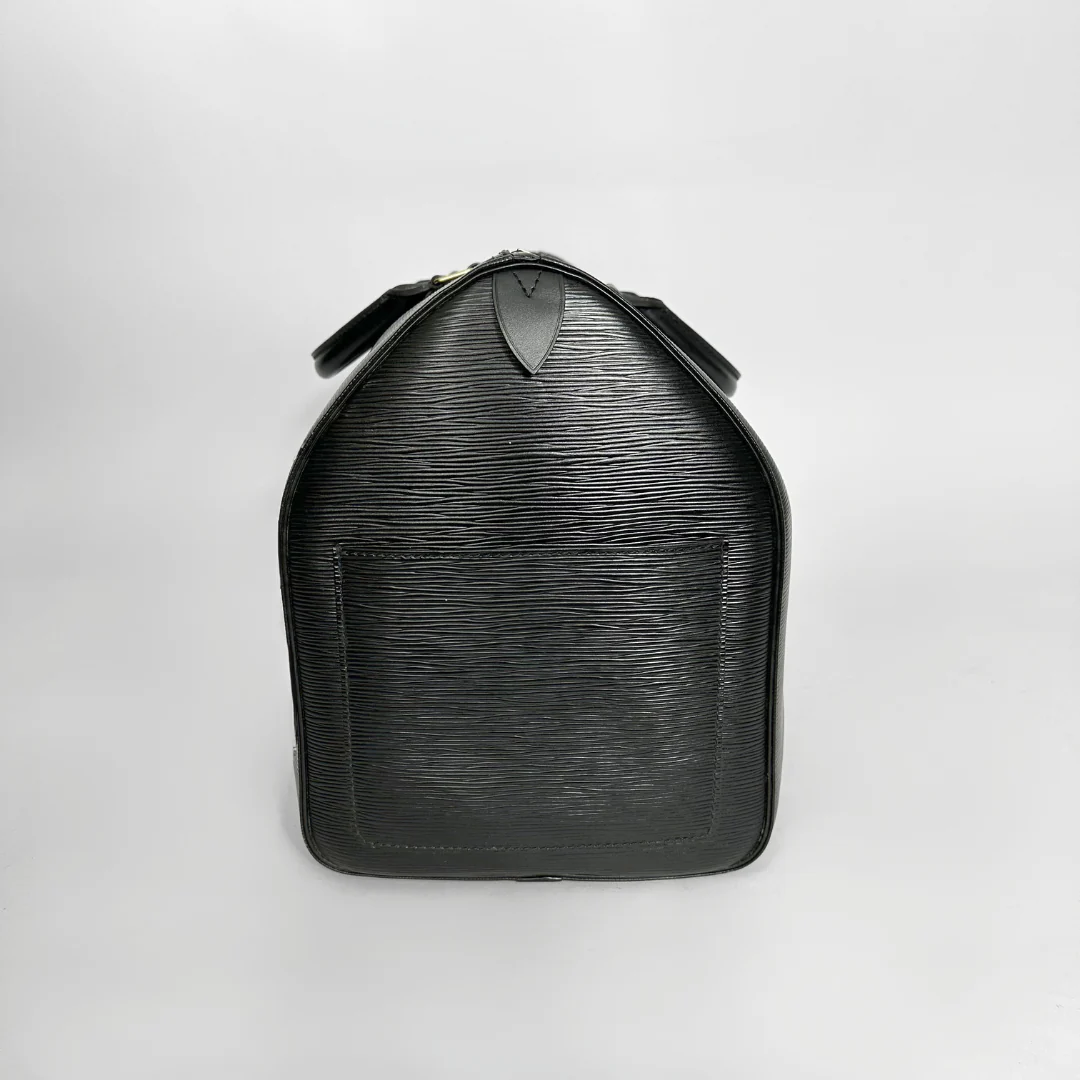 Louis Vuitton Epi black 50 Keepall side view