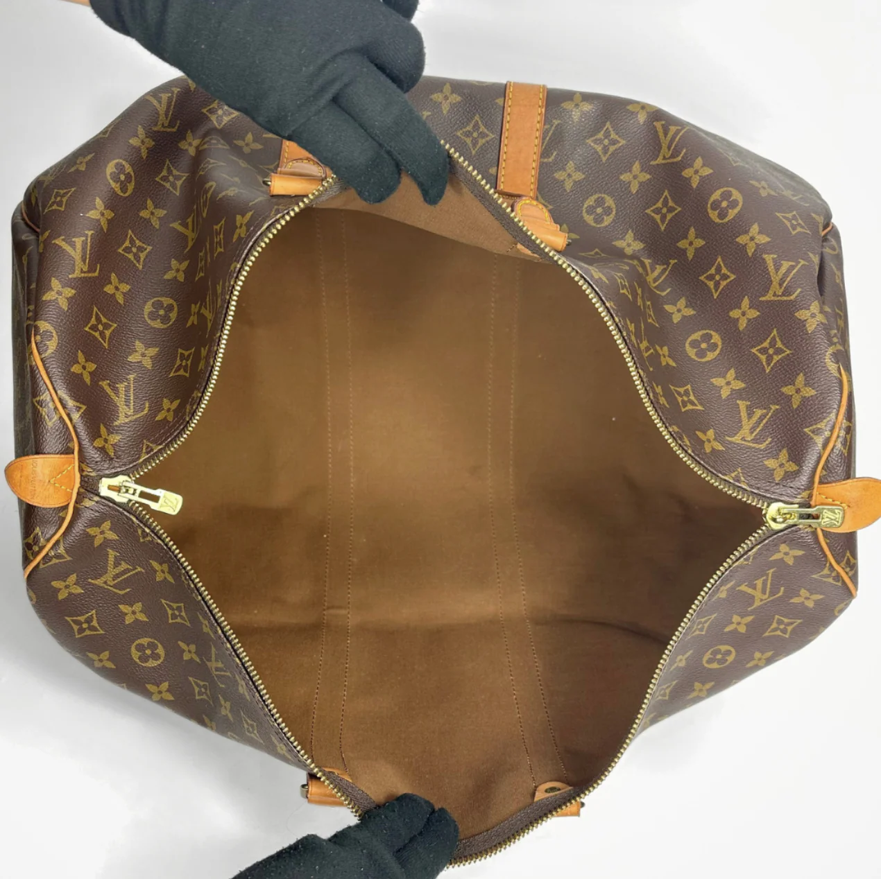 Louis Vuitton keepall 55 inside view