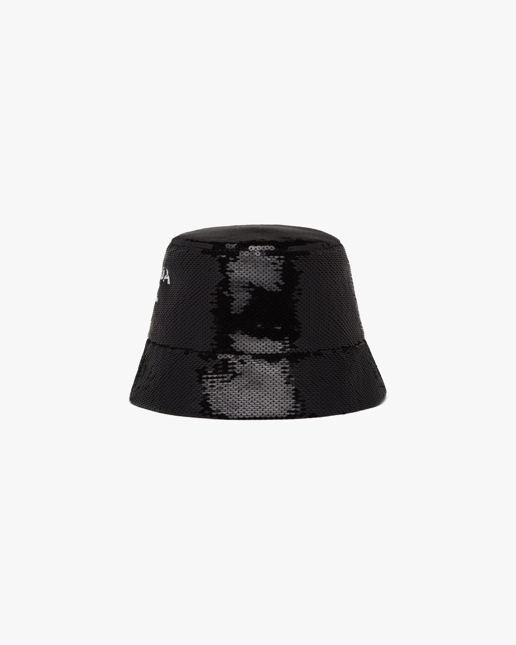 Black Sequin bucket hat