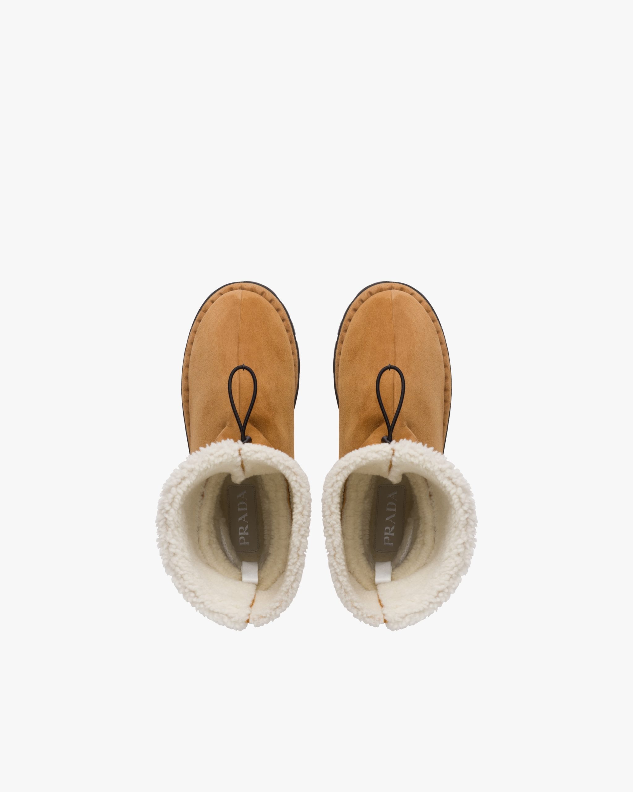 Cognac Shearling booties - Image 4