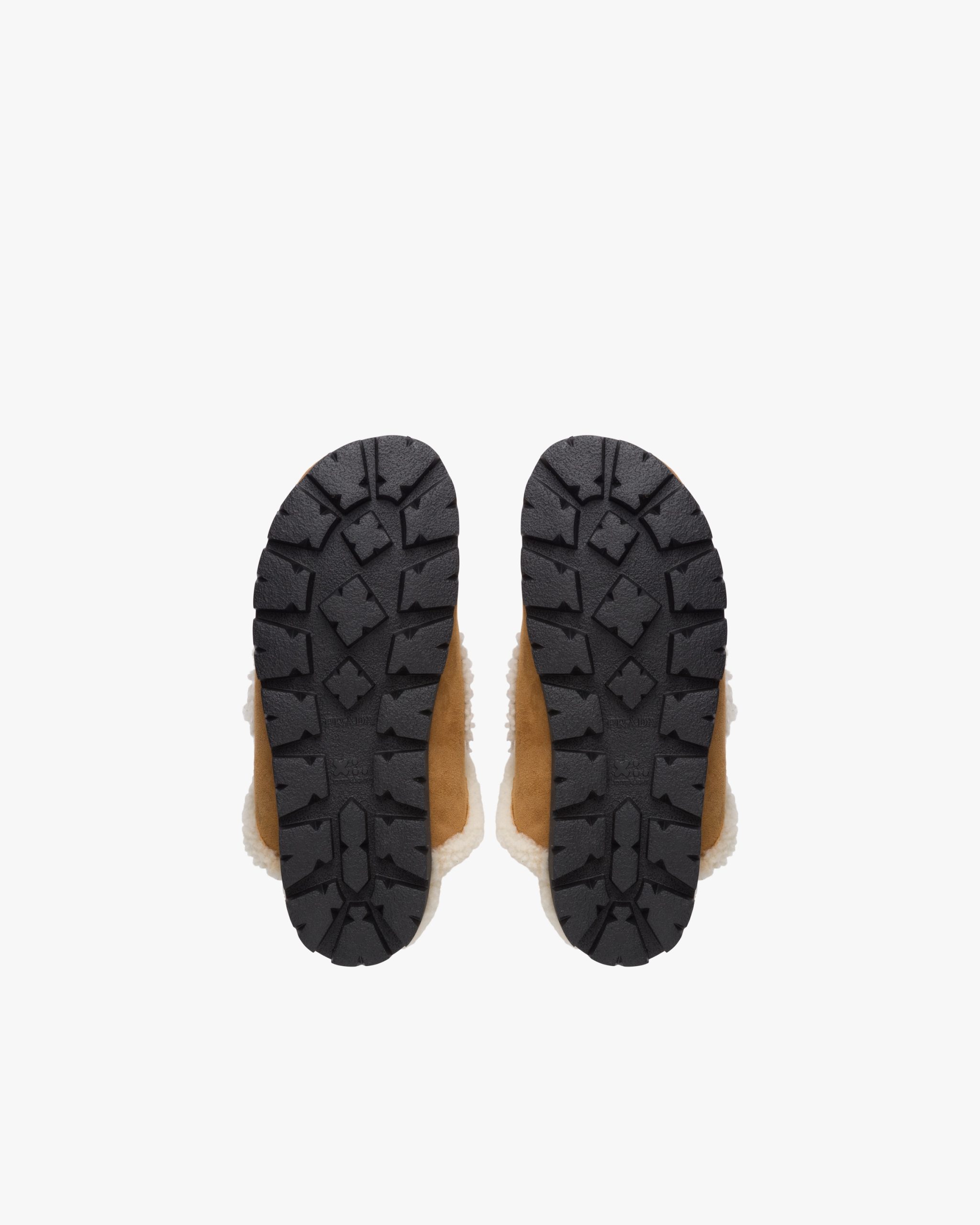 Cognac Shearling sabots - Image 6