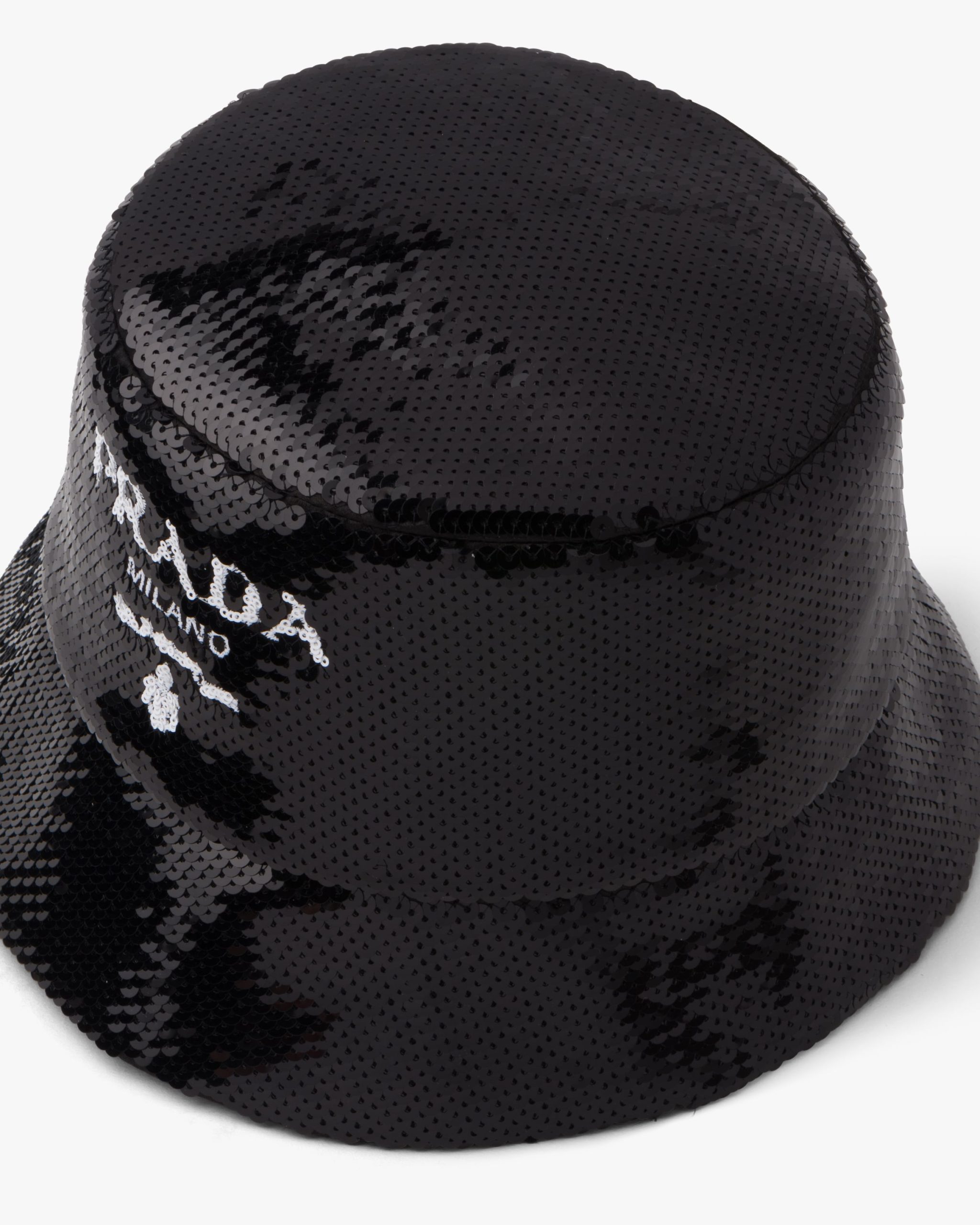 Black/white Sequin bucket hat - Image 3