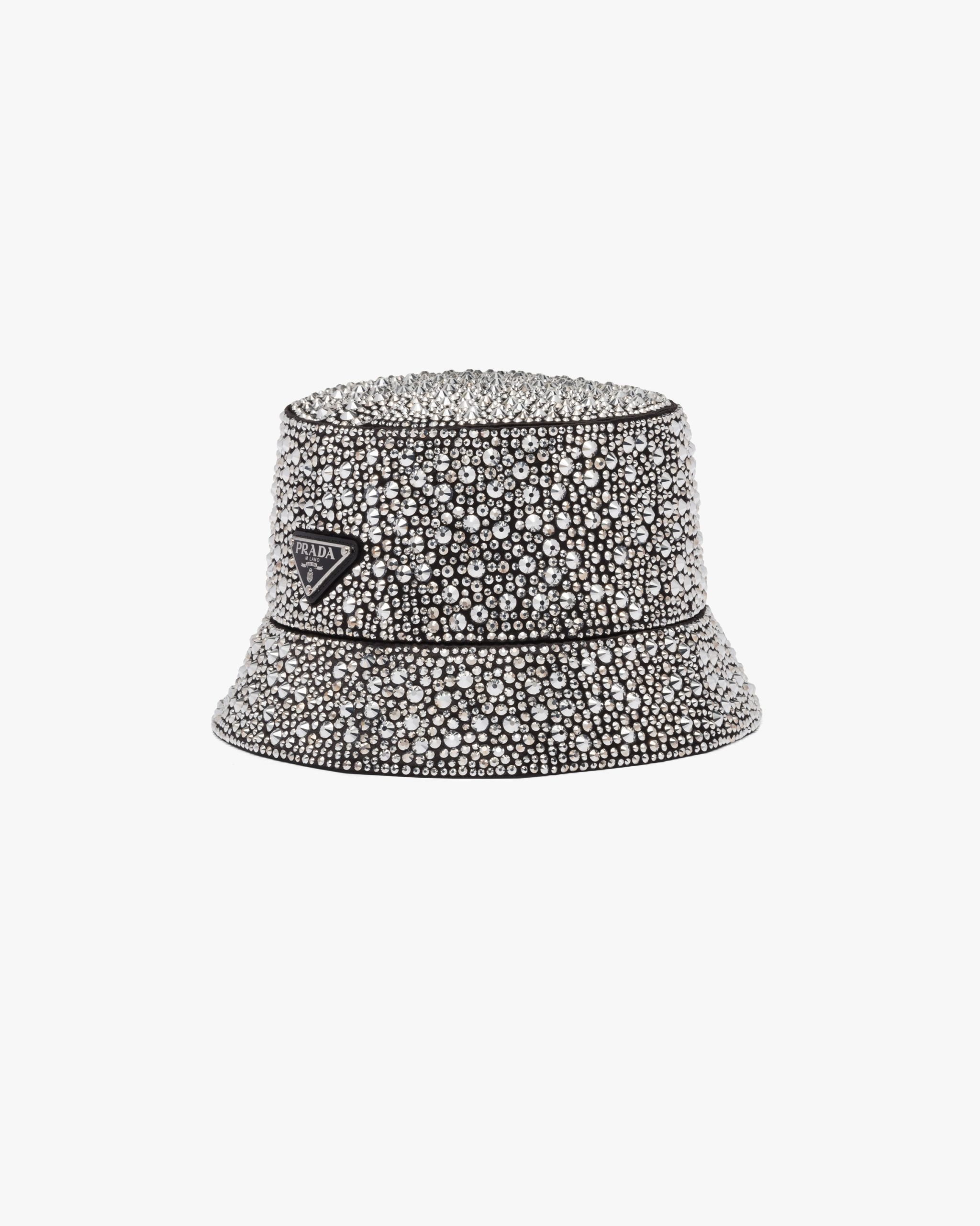 Metal Bucket hat with crystals