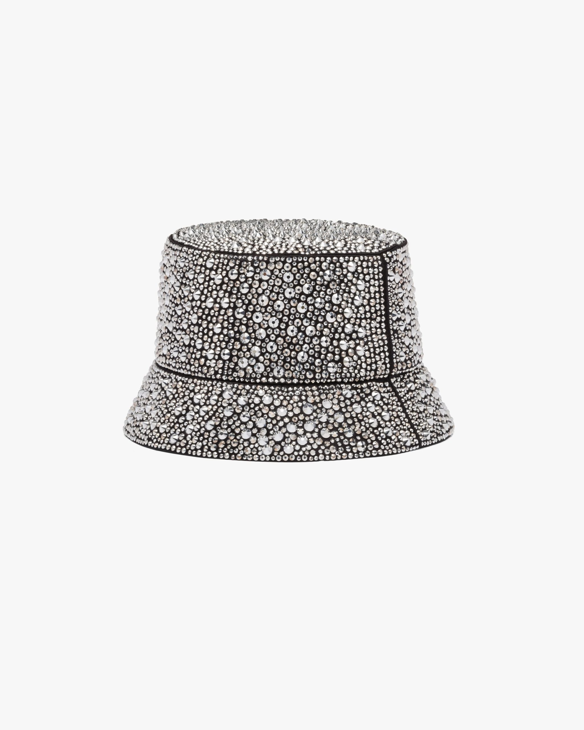 Metal Bucket hat with crystals - Image 2