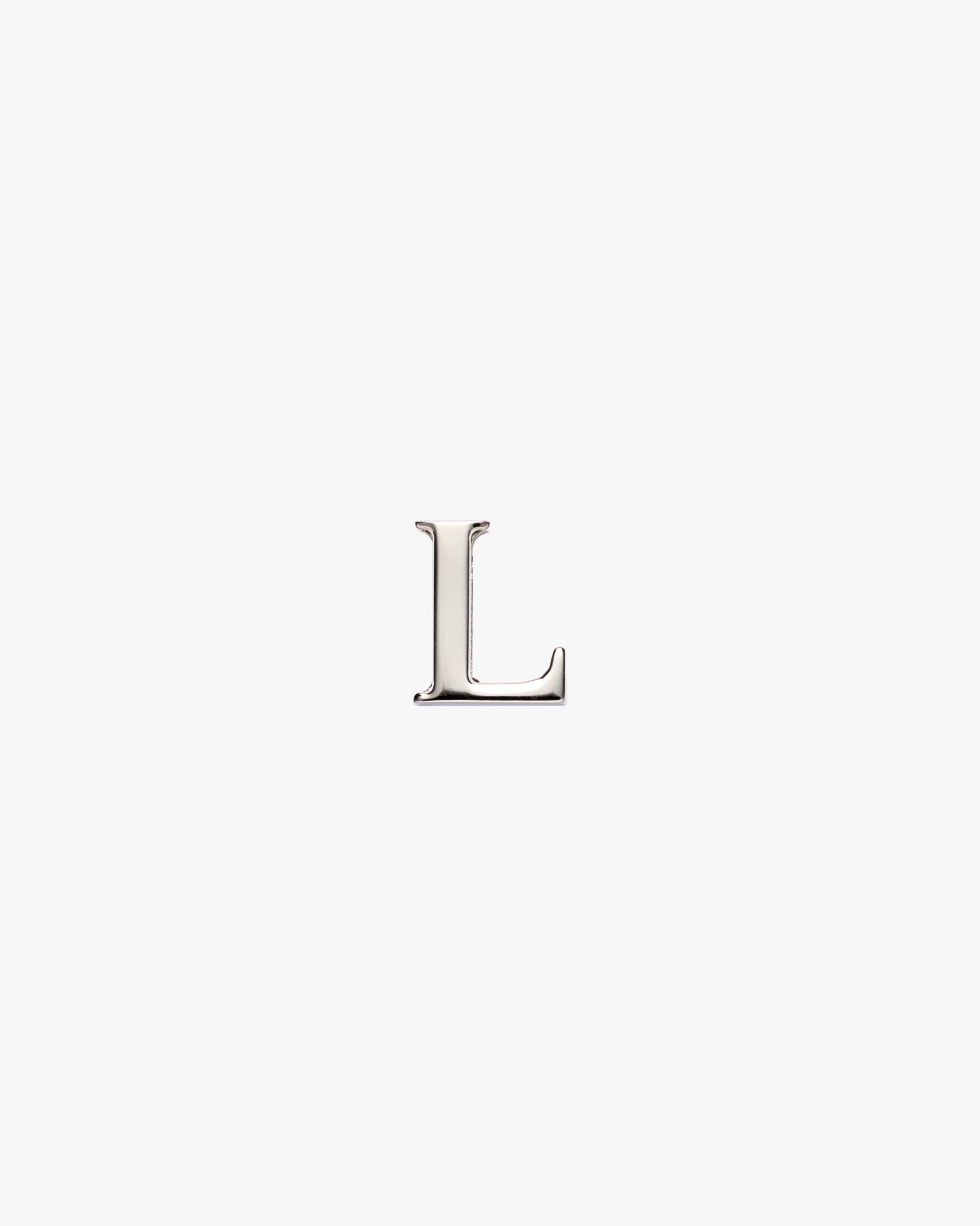 Polished Steel My Character sliding metal letter