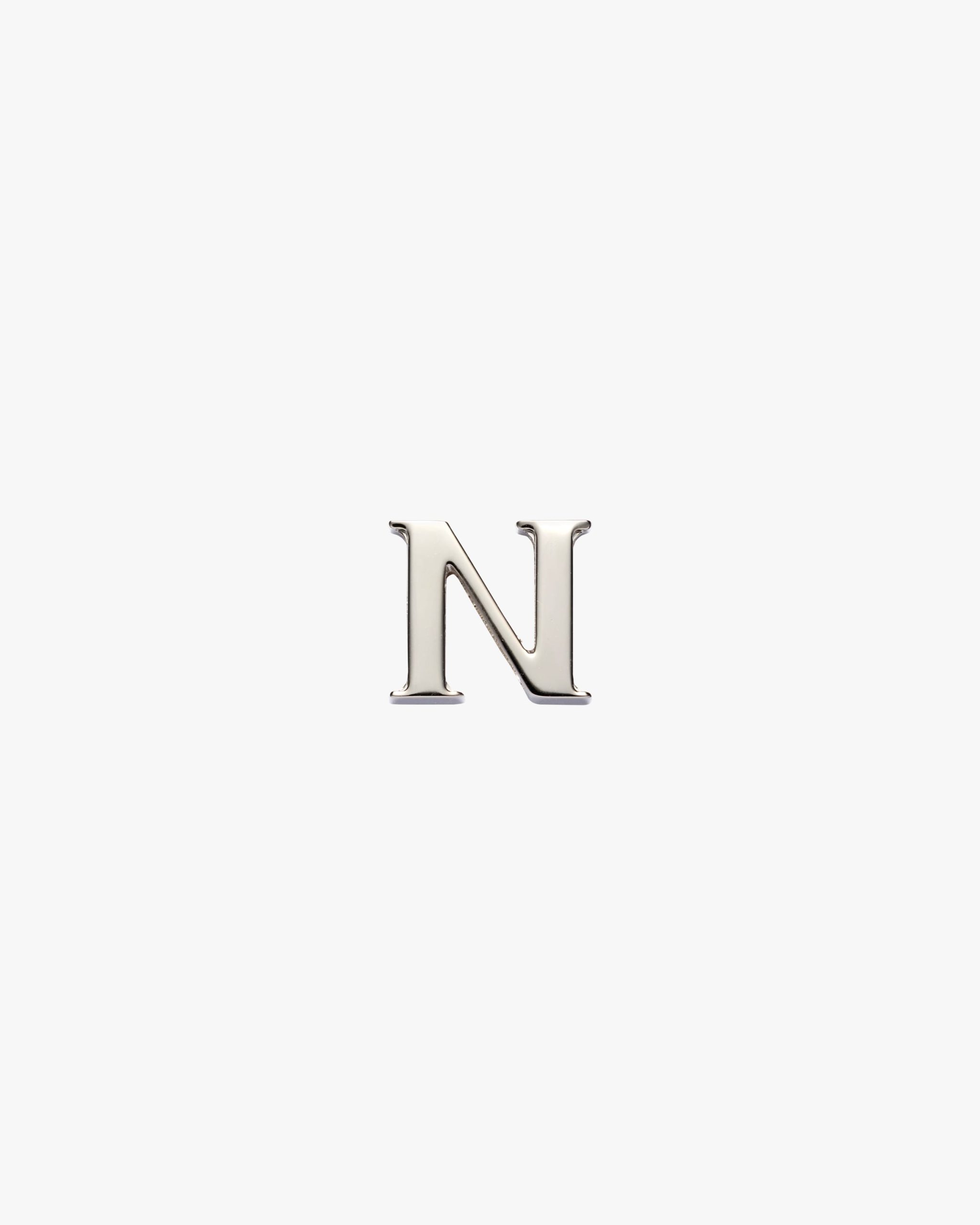 Polished Steel My Character sliding metal letter