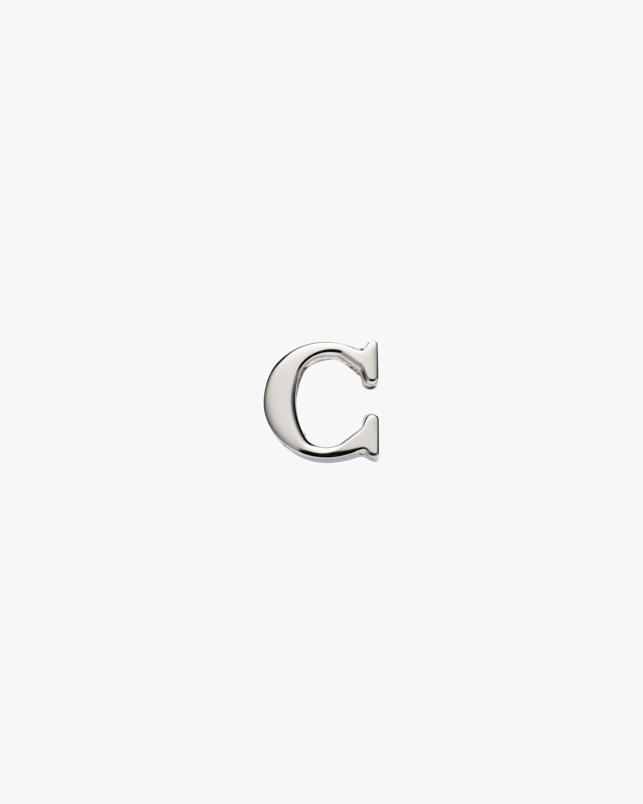 Polished Steel My Character sliding metal letter
