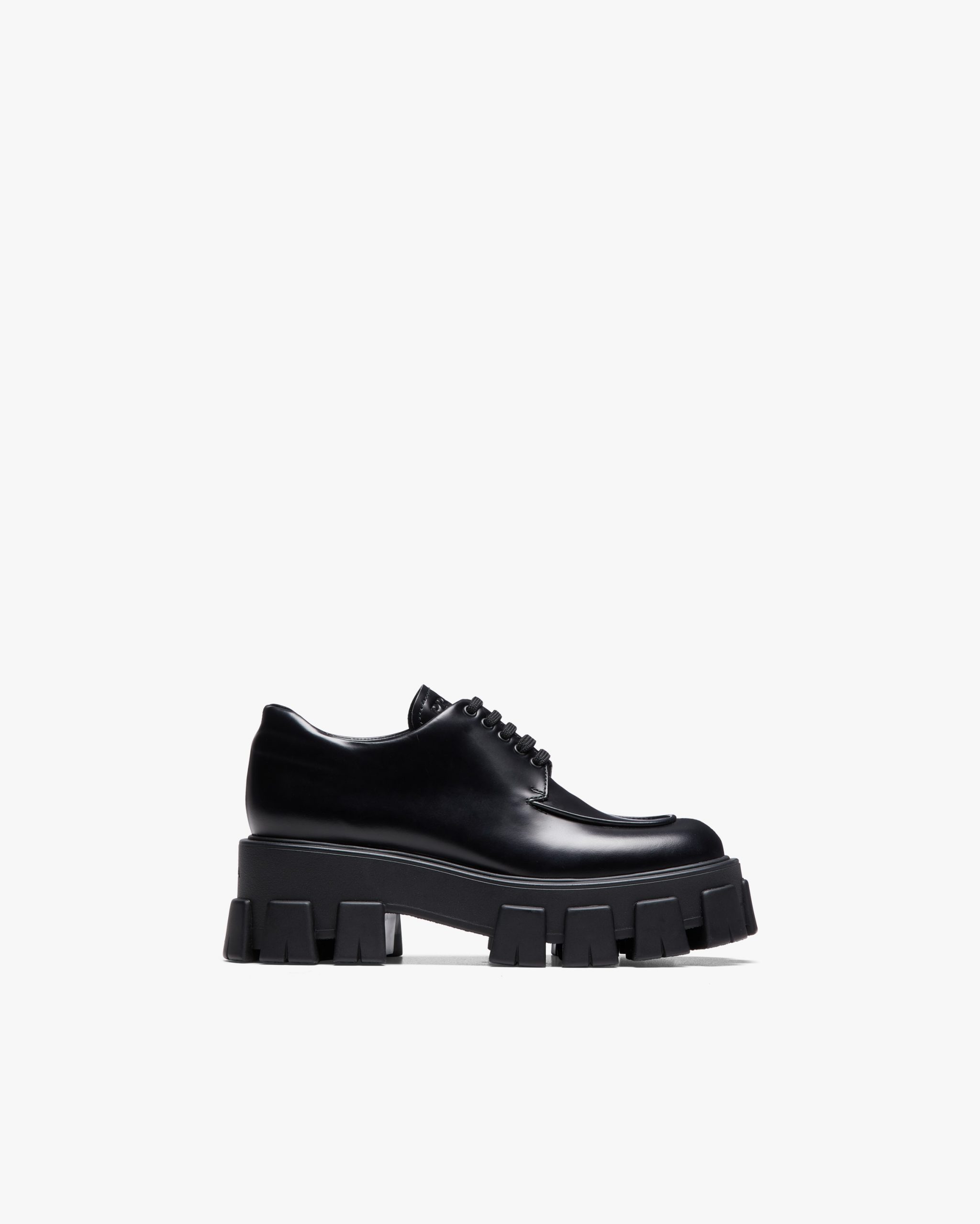 Black Monolith brushed leather lace-up shoes - Image 2