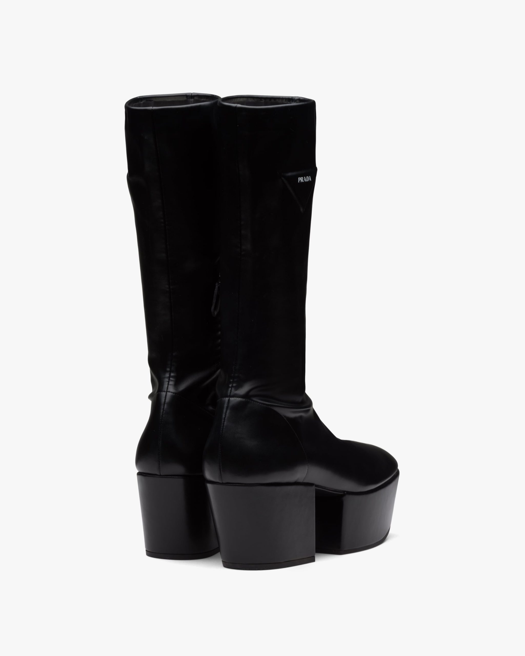 Black Nappa Tech platform boots - Image 3