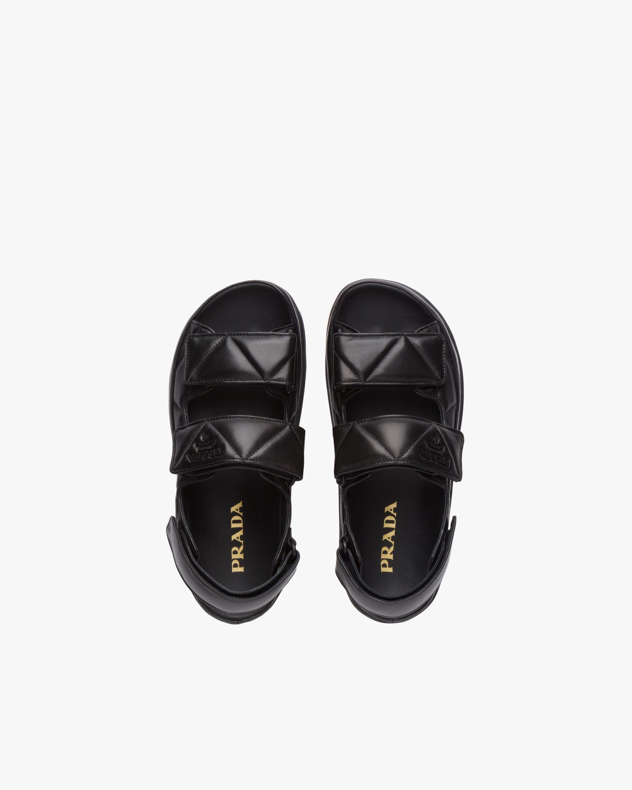 Black Padded nappa leather sandals - Image 4