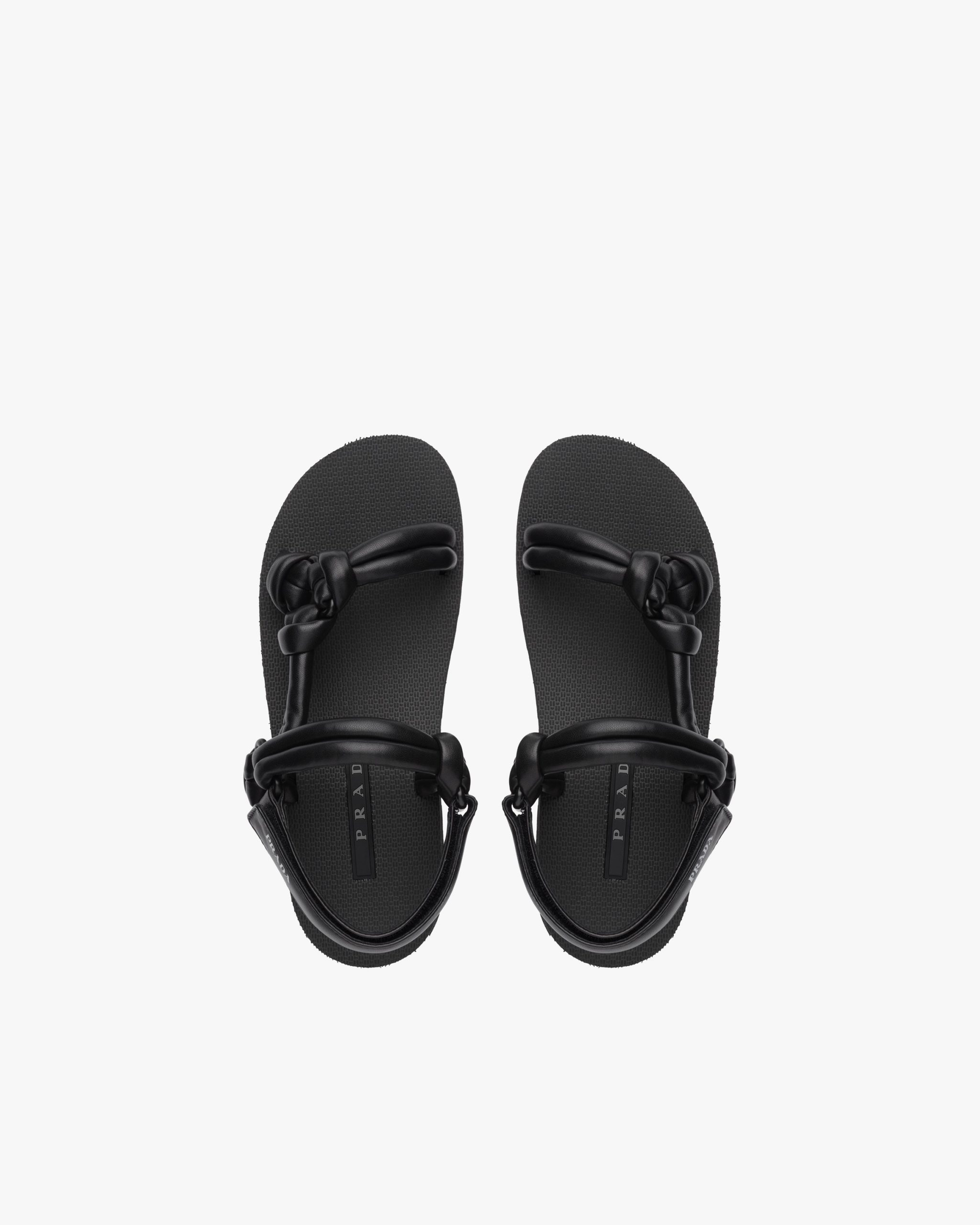 Black Sporty nappa leather sandals - Image 4