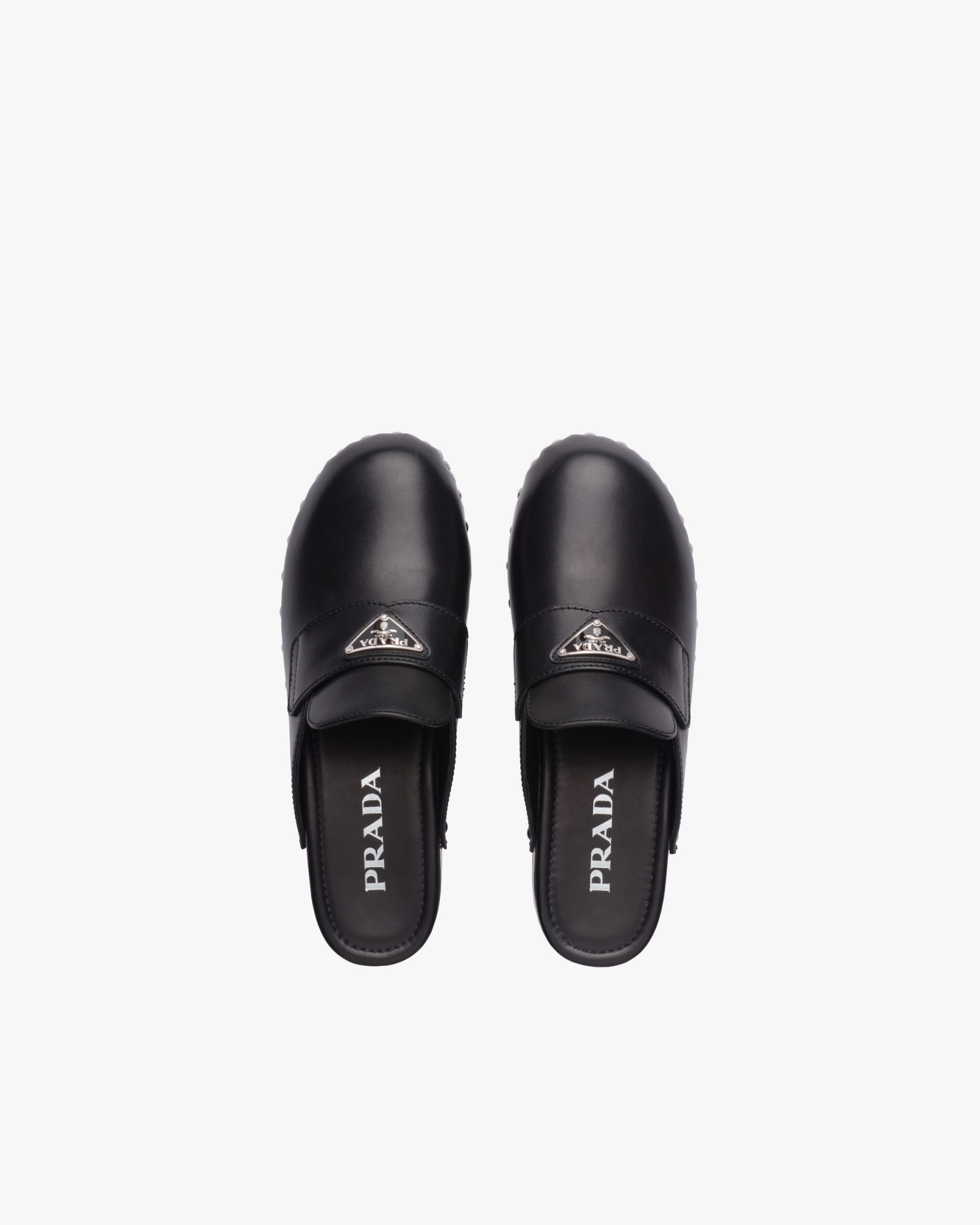 Black Studded leather clogs - Image 4