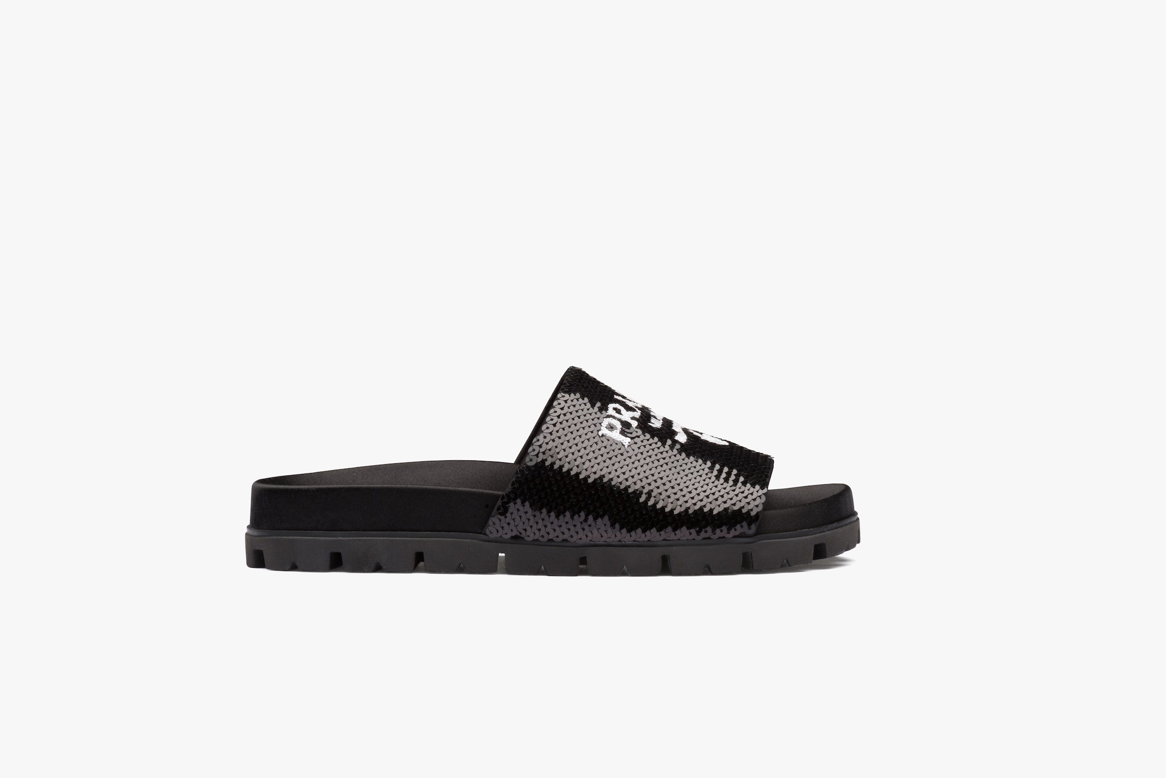 Black/white Sequin slides - Image 2