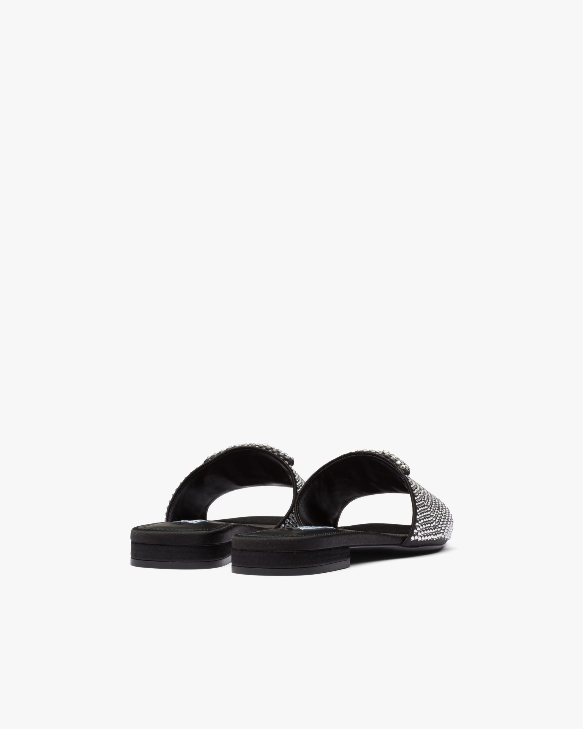 Crystal Satin slides with crystals - Image 3