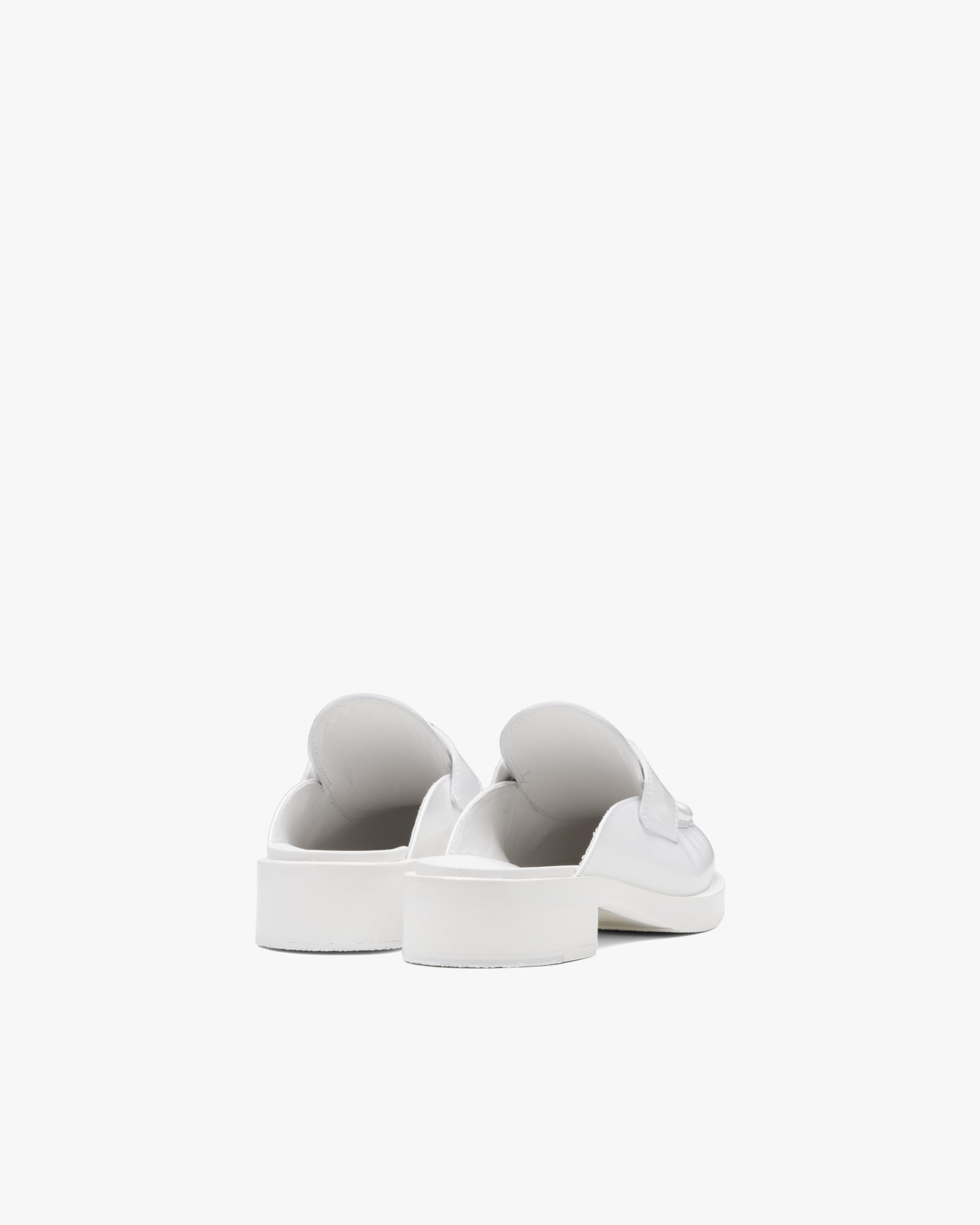 White Chocolate brushed leather mules - Image 3