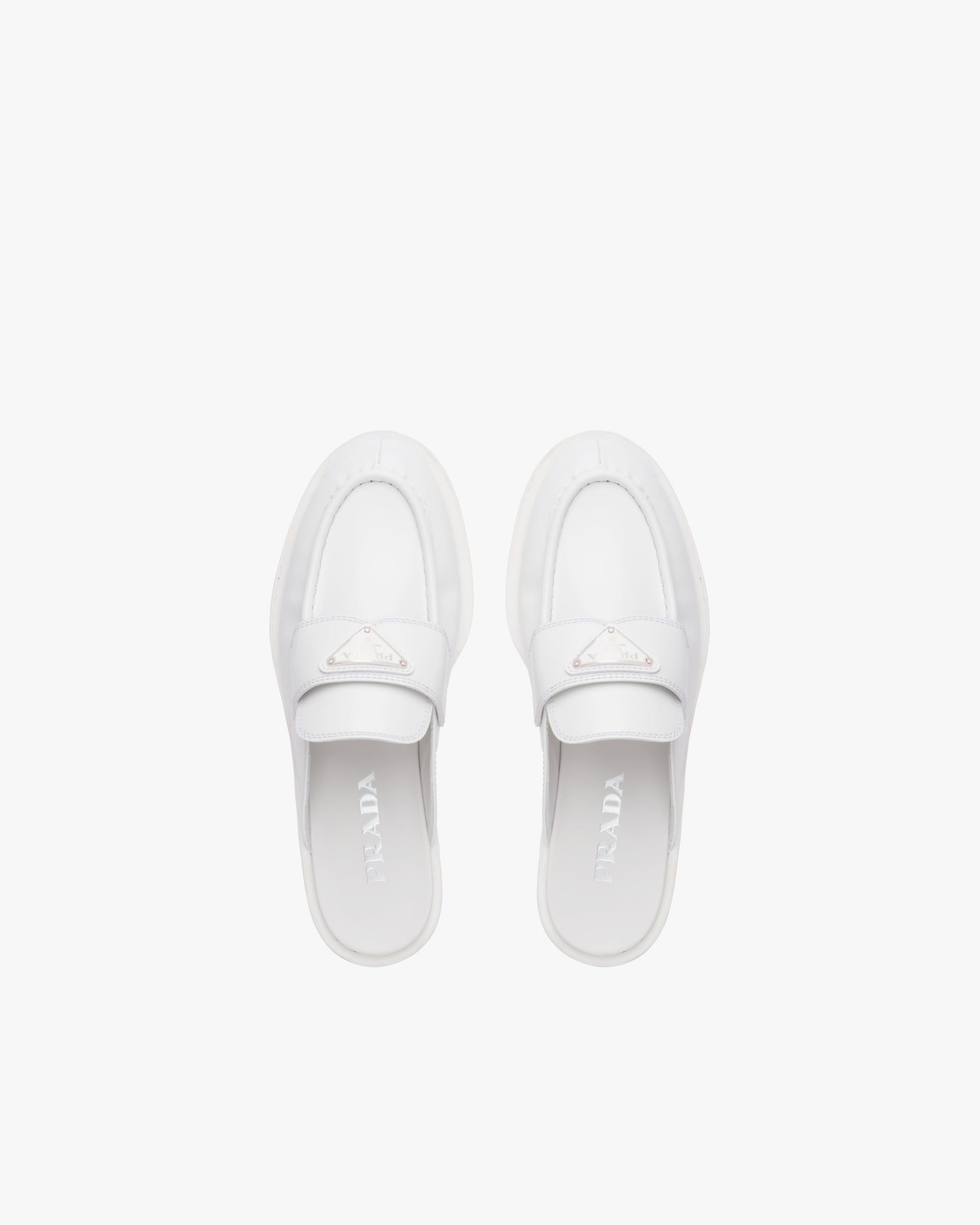 White Chocolate brushed leather mules - Image 4