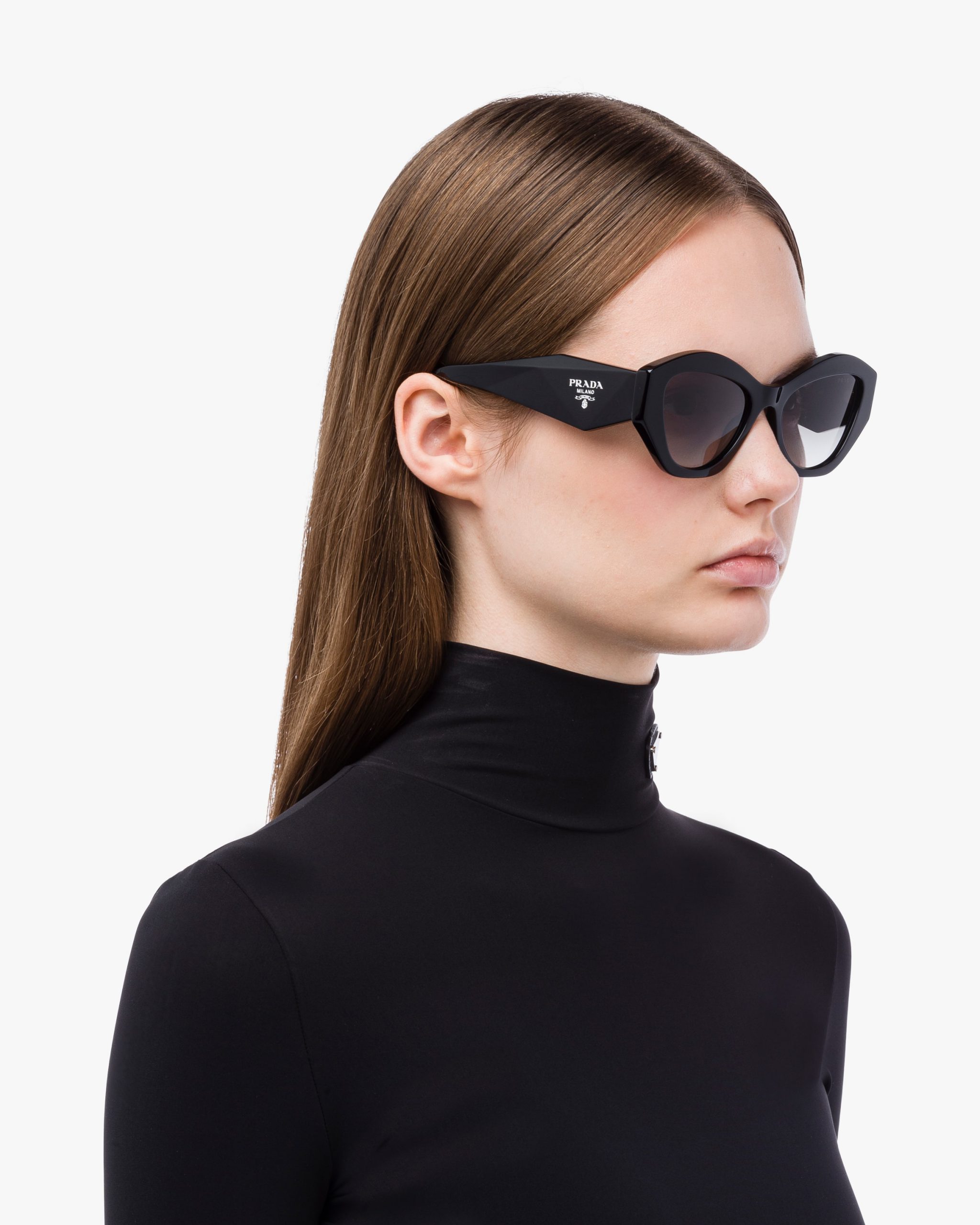 Gradient Anthracite Gray Lenses Prada Symbole sunglasses - Image 2
