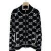 GUCCI Bouclé Stitch Jacquard Black Knitwear
