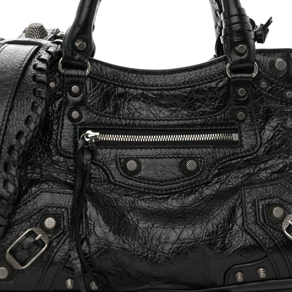 Lushentic Quality Handbags - XS Neo Cagole Black Agneau Arena Leather - Image 8