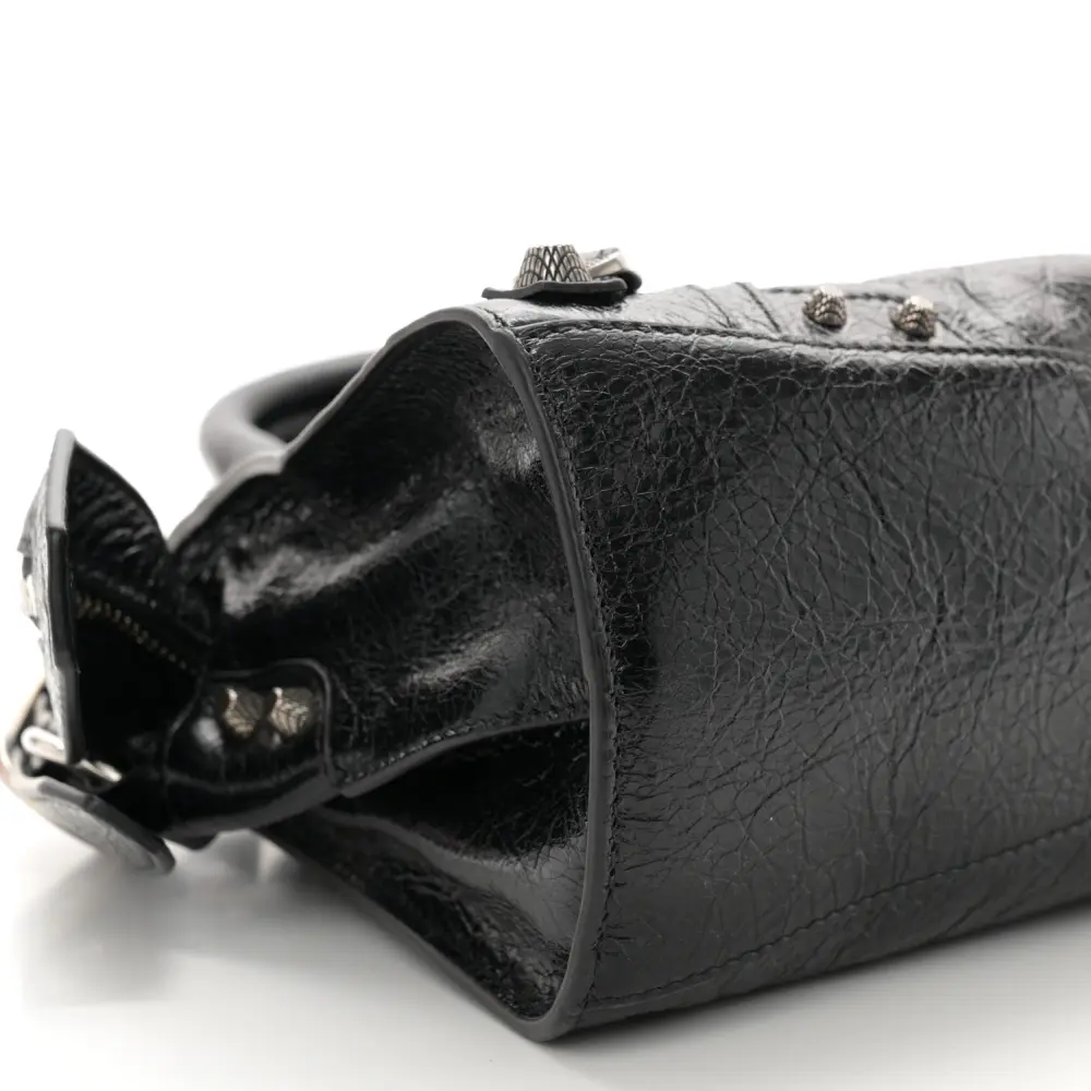 Lushentic Quality Handbags - XS Neo Cagole Black Agneau Arena Leather - Image 5