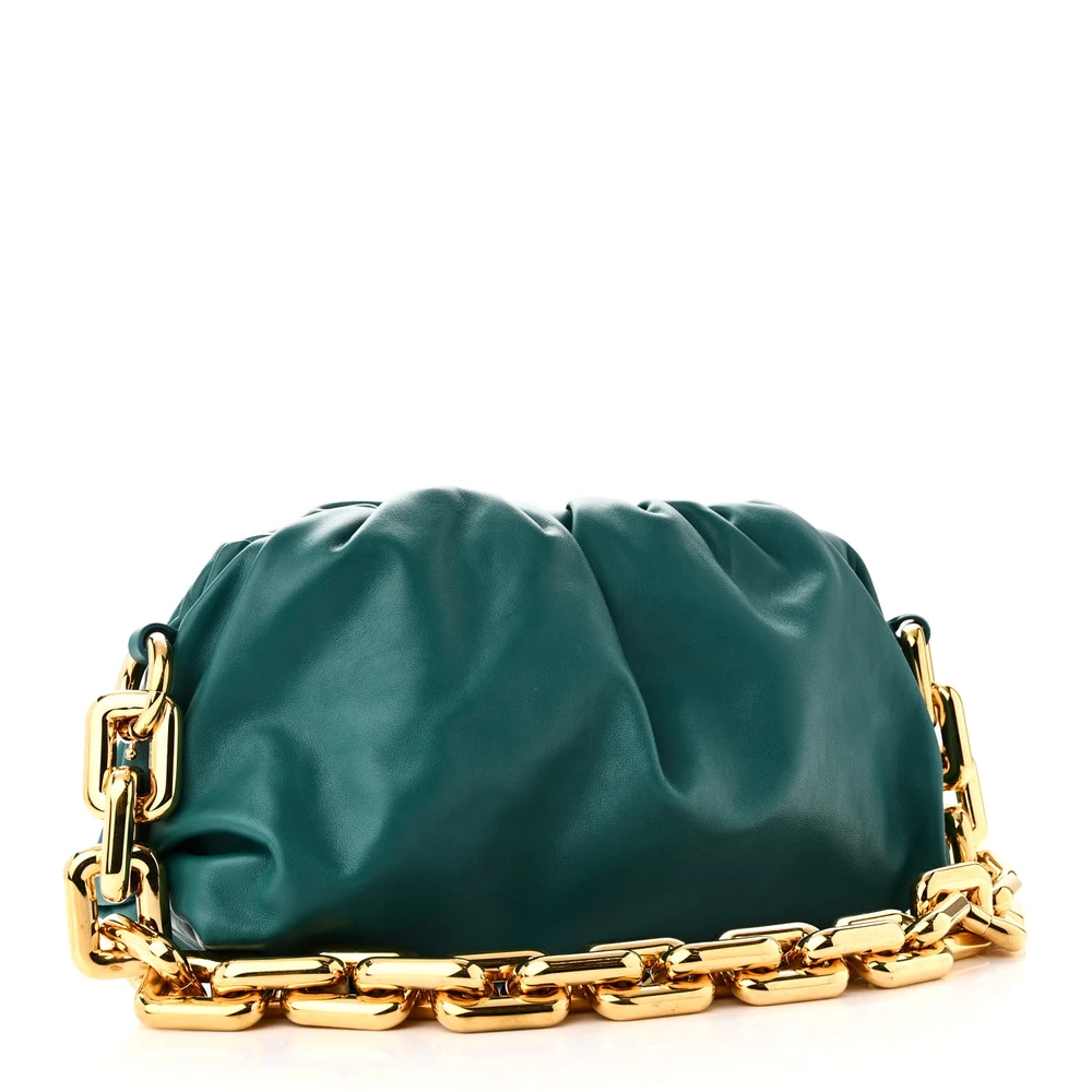 Lushentic Handbags - Medium The Pouch Chain Mallard Calfskin Leather - Image 3