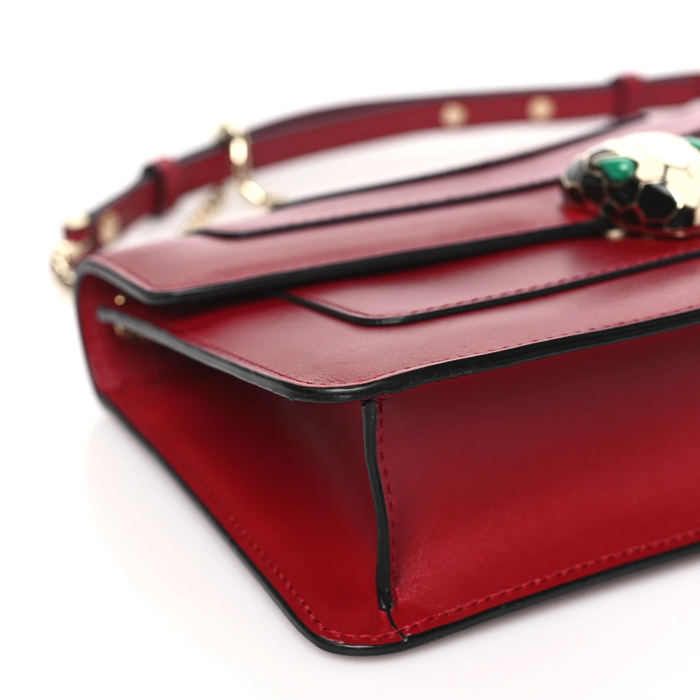 Lushentic Class Mini Serpenti Forever Crossbody Bag in Ruby Red - Image 4