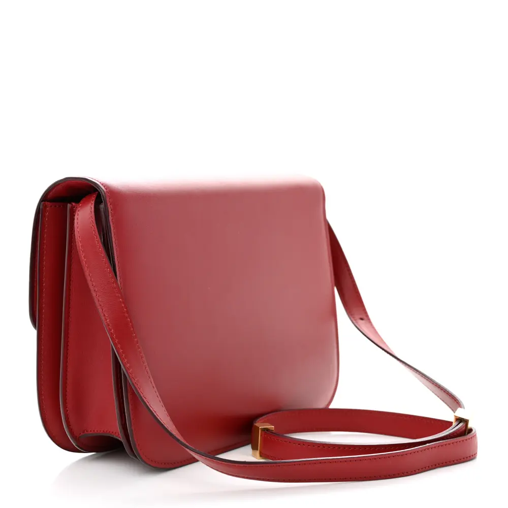 Lushentic Grade Bags - Medium Classic Box in Red Calfskin Leather - Image 3