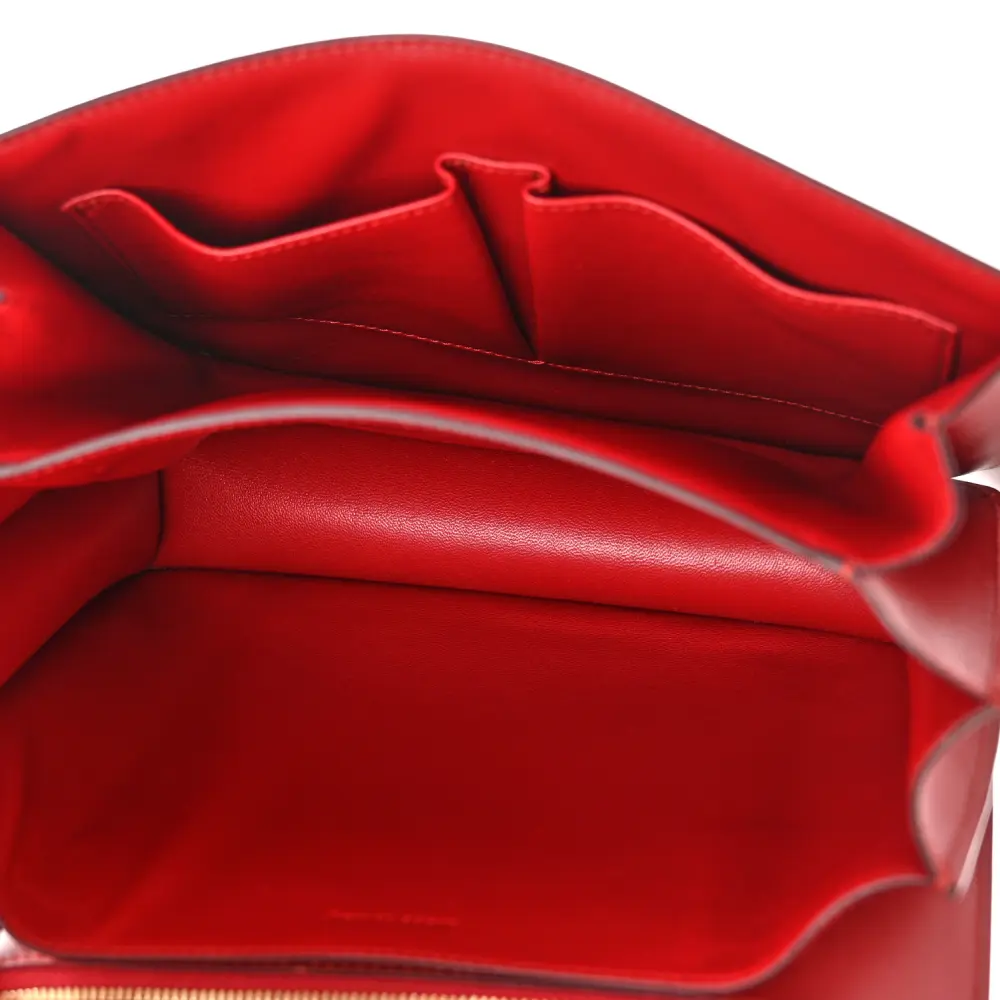 Lushentic Grade Bags - Medium Classic Box in Red Calfskin Leather - Image 7