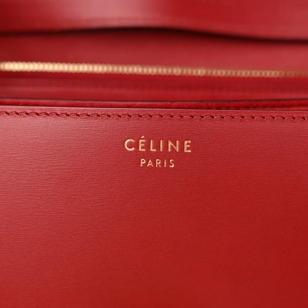 Lushentic Grade Bags - Medium Classic Box in Red Calfskin Leather - Image 2