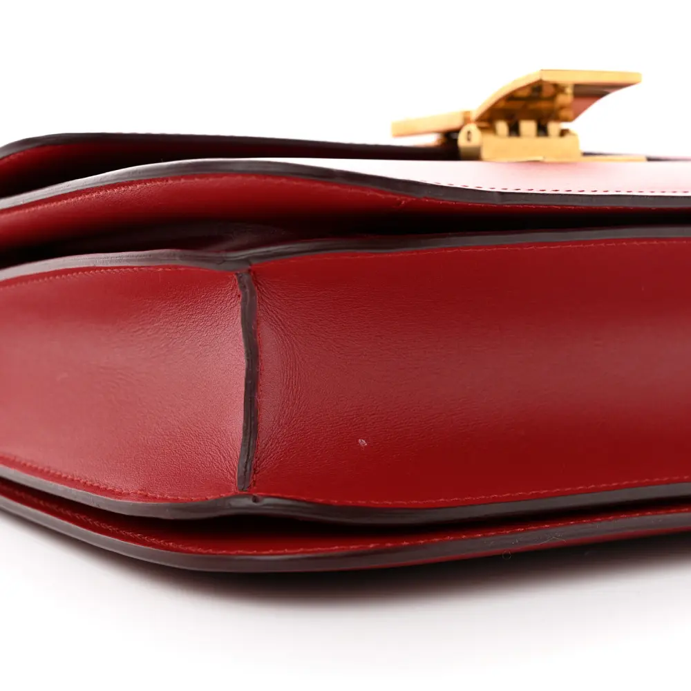 Lushentic Grade Bags - Medium Classic Box in Red Calfskin Leather - Image 4