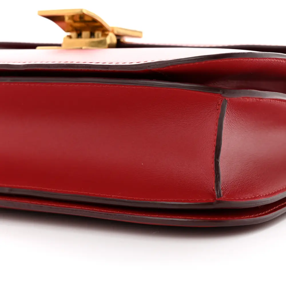 Lushentic Grade Bags - Medium Classic Box in Red Calfskin Leather - Image 5