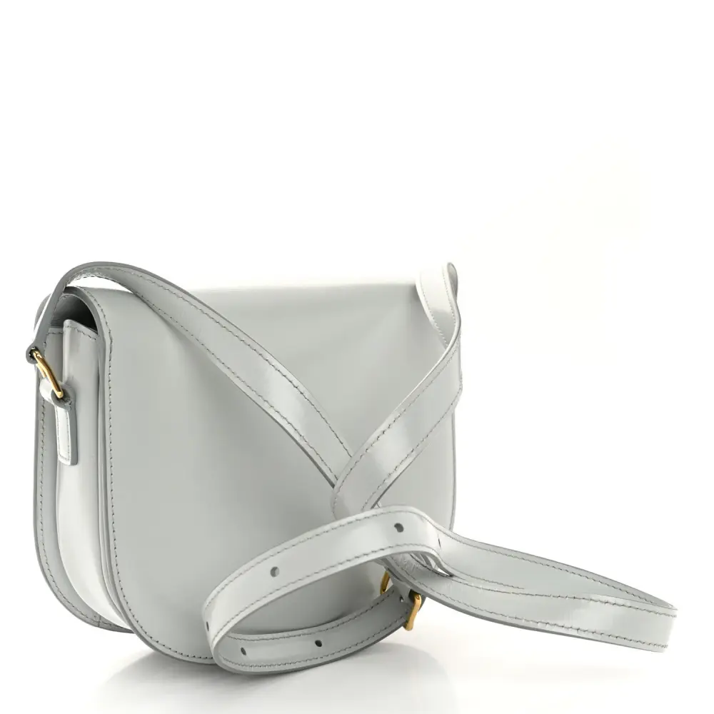 Lushentic Grade Handbags: Small Besace Clea Triomphe Bag in Blue Grey - Image 3