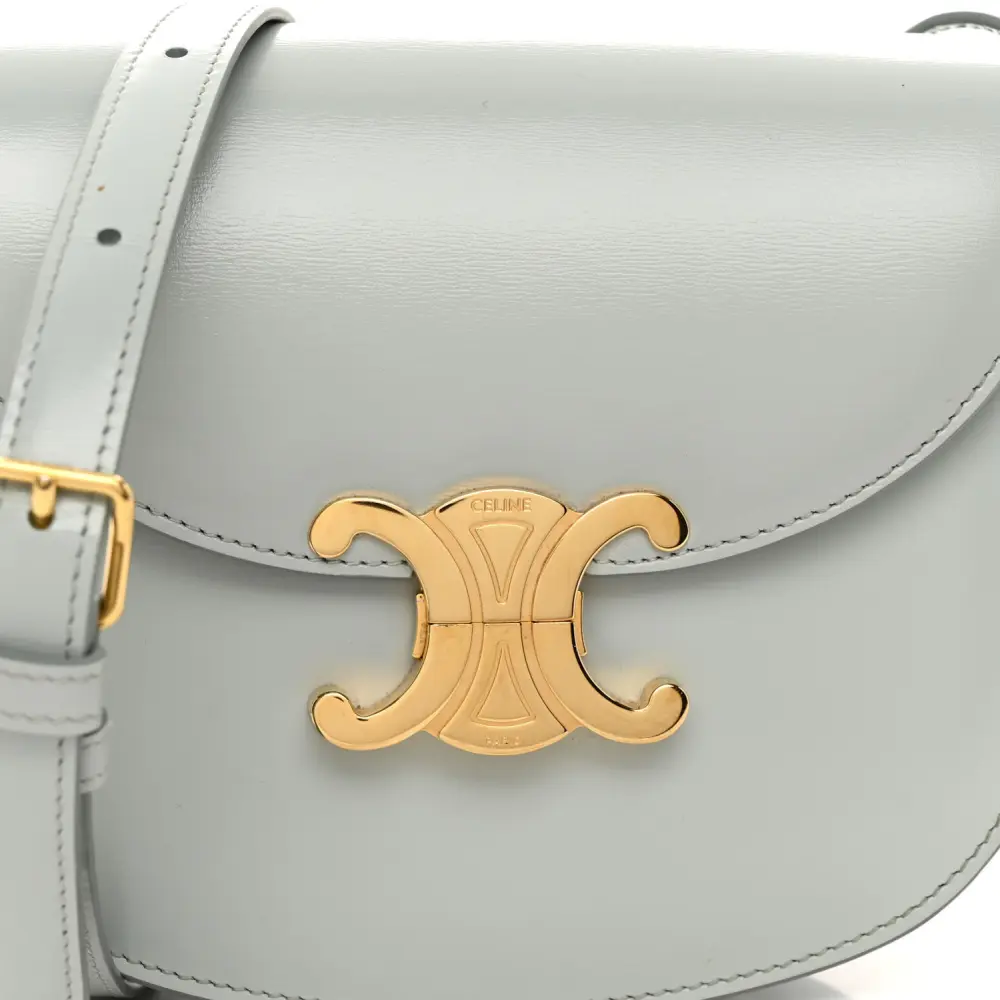 Lushentic Grade Handbags: Small Besace Clea Triomphe Bag in Blue Grey - Image 8