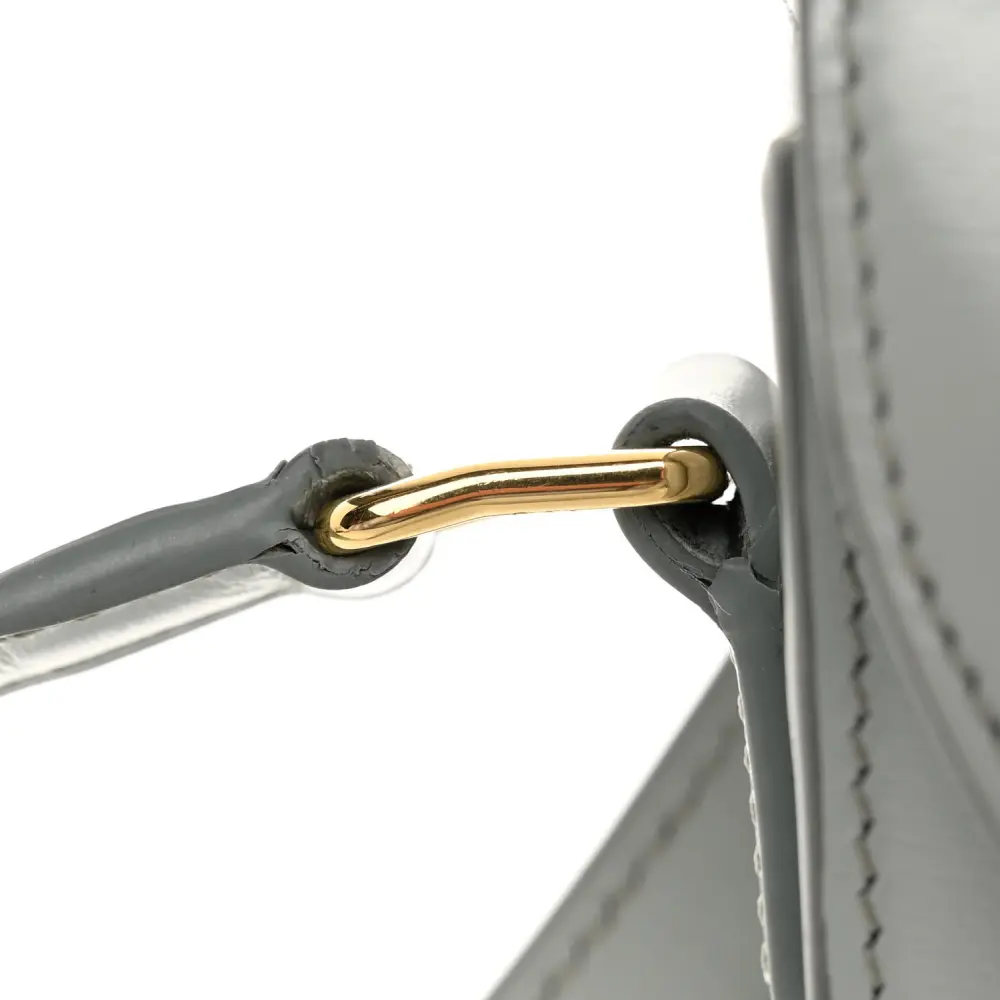 Lushentic Grade Handbags: Small Besace Clea Triomphe Bag in Blue Grey - Image 9