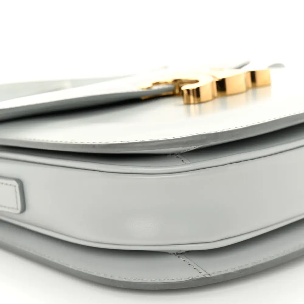 Lushentic Grade Handbags: Small Besace Clea Triomphe Bag in Blue Grey - Image 4