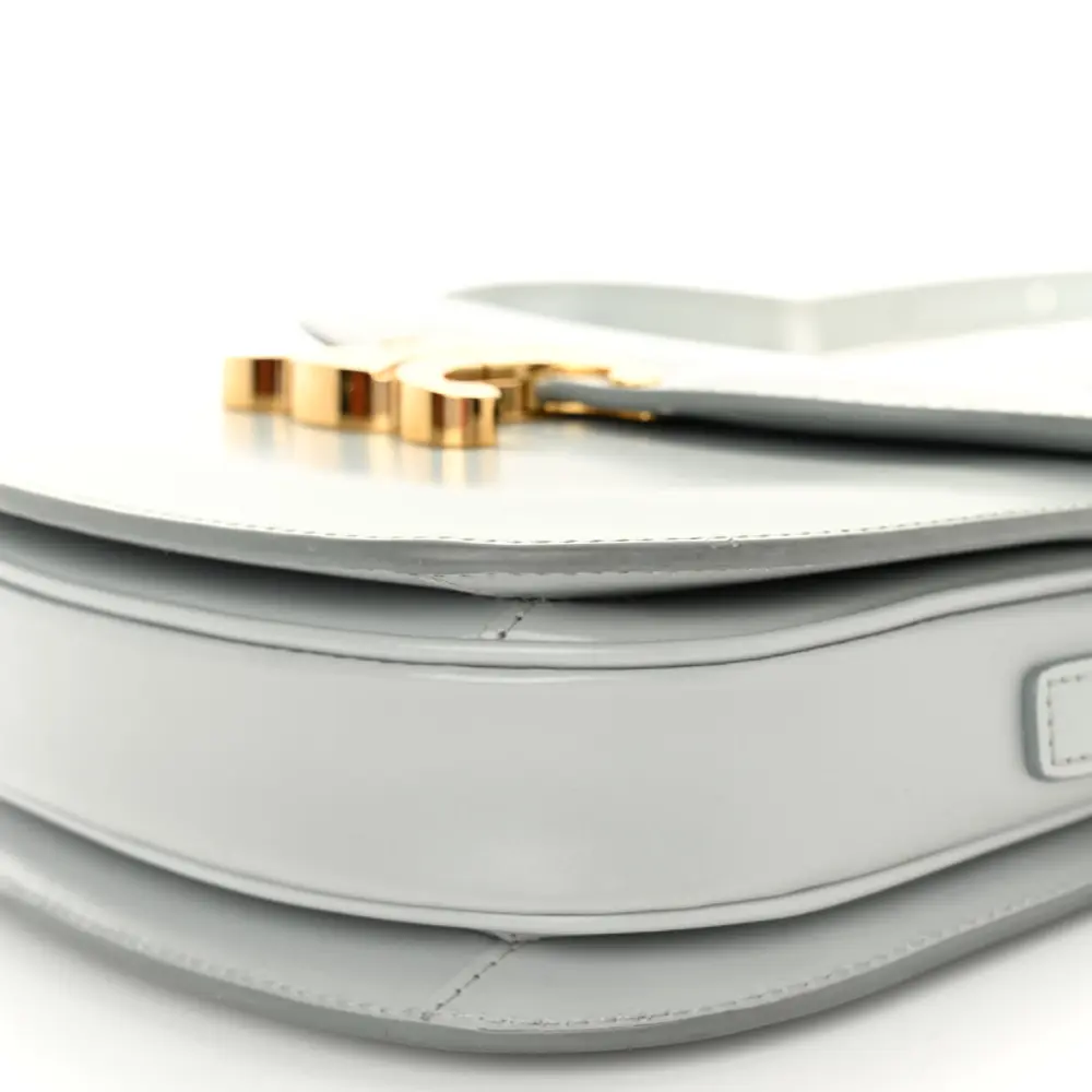 Lushentic Grade Handbags: Small Besace Clea Triomphe Bag in Blue Grey - Image 5