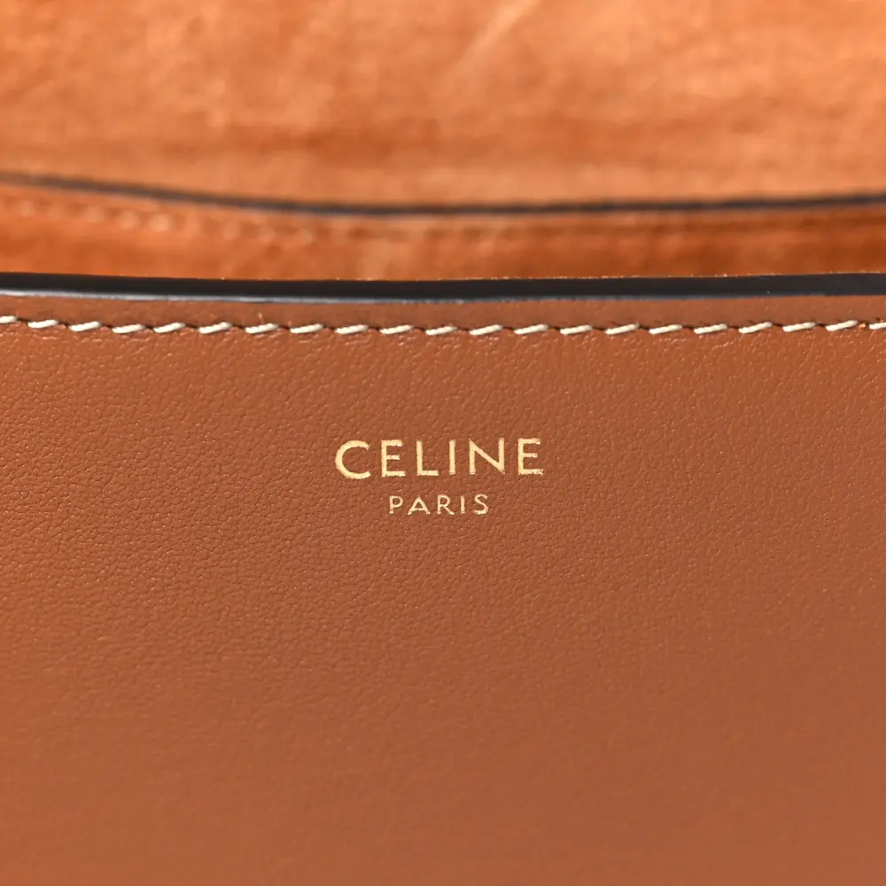 Lushentic Replicas Small Cuir Triomphe Folco Crossbody Bag Tan Smooth - Image 2