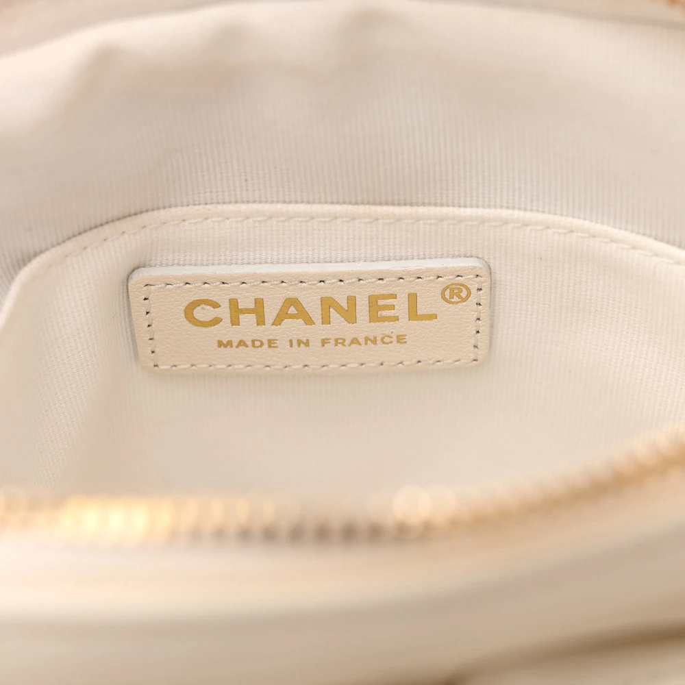 Buy Lushentic Grade Bags Camera Case – Small White Quilted Leather - Image 2