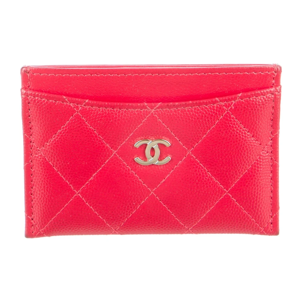 Lushentic Handbags - Small Classic Card Holder in Red Lambskin Leather